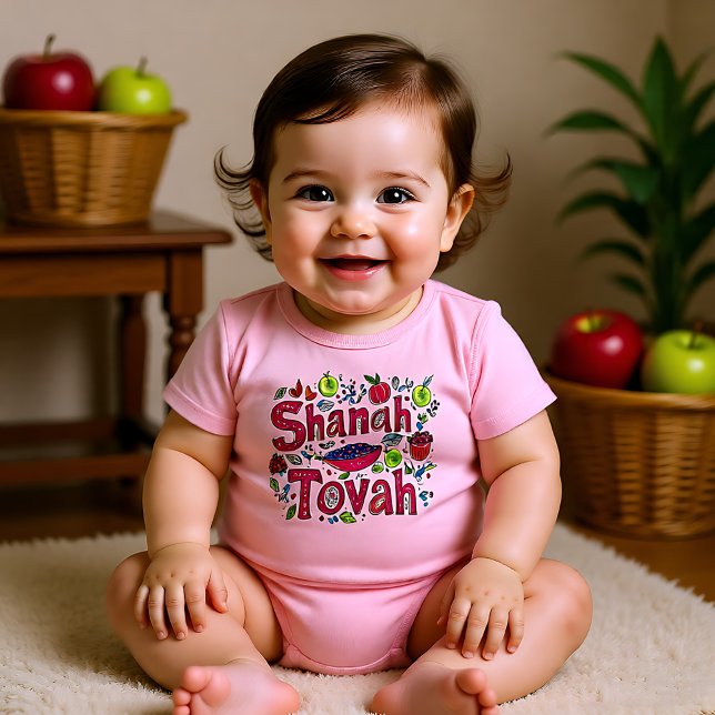 🍎 Shanah Tovah T Shirt (🍎 Shanah Tovah Baby Bodysuit)