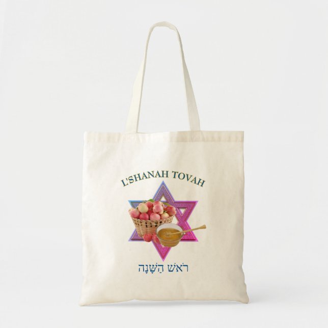 SHANAH TOVAH Tote Bag Tygkasse (Framsidan)