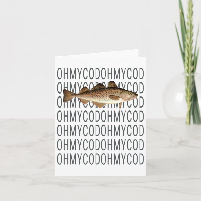 Shane Fantastisk - Oh My Cod Fish Kort (Framsida)