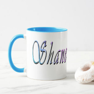 Shane Namn Logotyp Mugg
