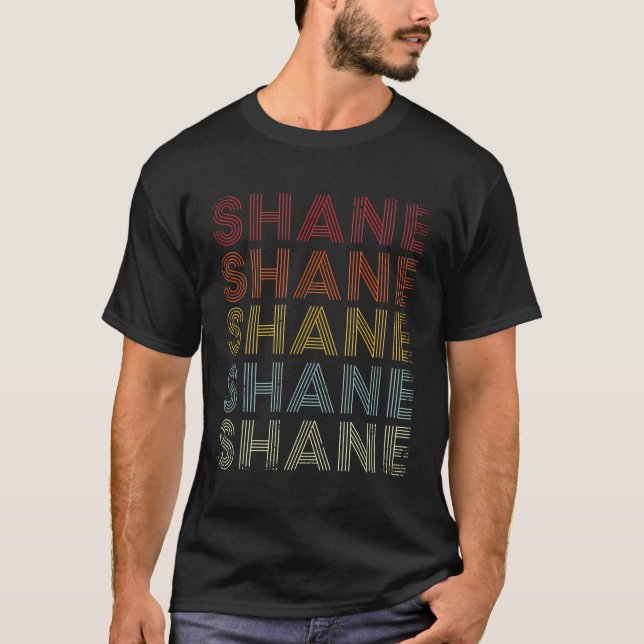 Shane Retro Stil T Shirt (Framsida)