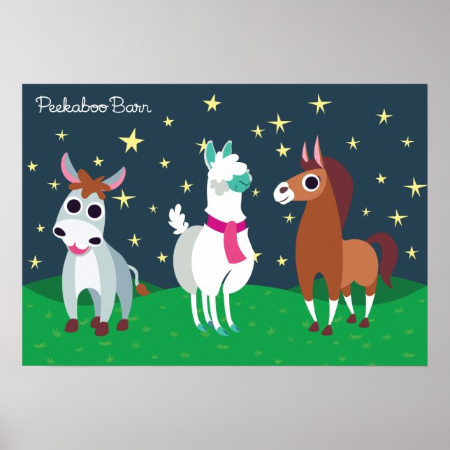 Shane, Tommy och Zora på natten Poster (Framsidan)