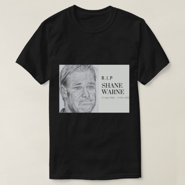 Shane Warne (2) T Shirt (Design framsida)