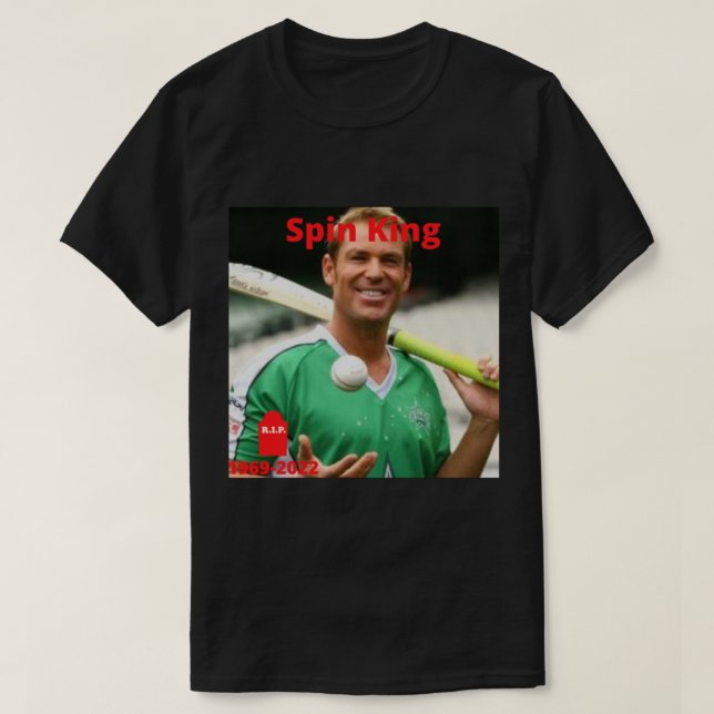 Shane Warne Cricket Player - Spin Kung Active T Shirt (Design framsida)