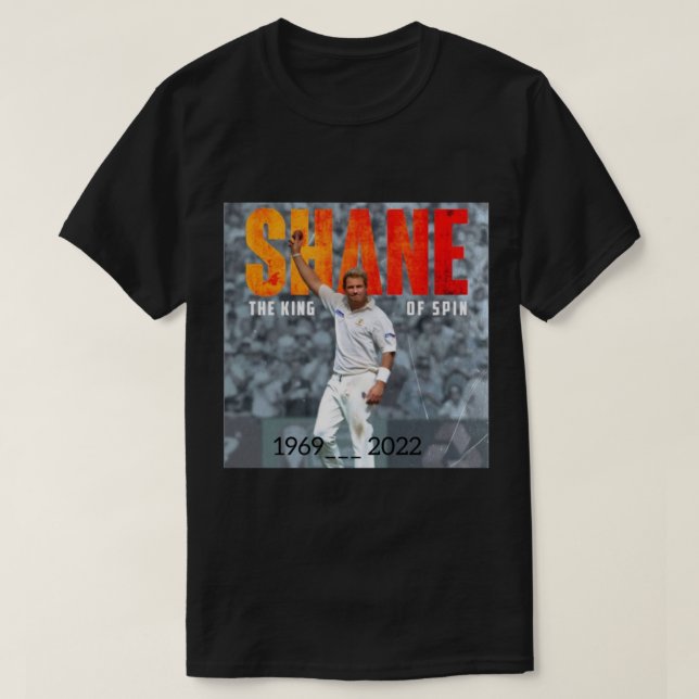 Shane Warne Rest In Love   T Shirt (Design framsida)