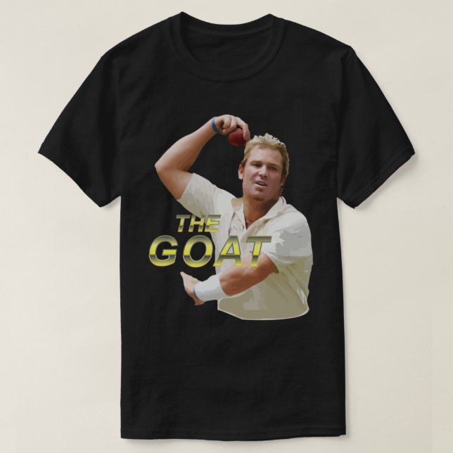 Shane Warne the Goat T Shirt (Design framsida)