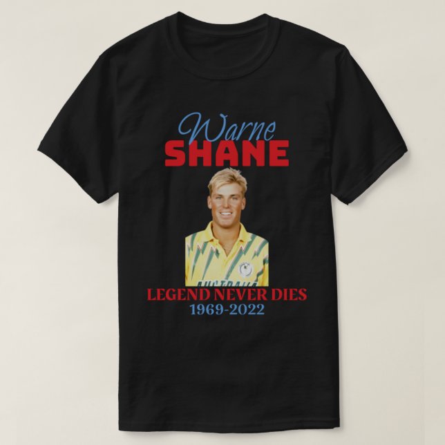 Shane warne - warne Shane 1969 2022   T Shirt (Design framsida)