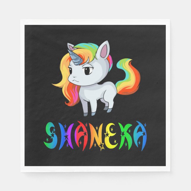 Shaneka Enhörning Pappersservett (Framsidan)