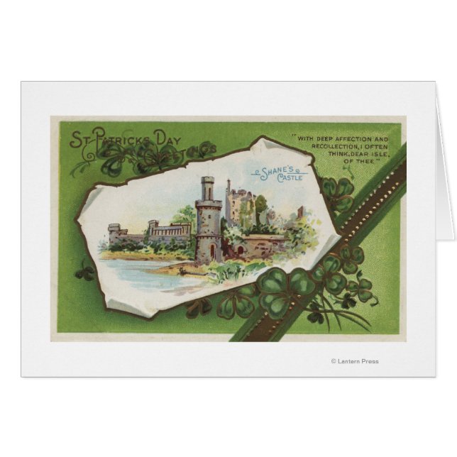 Shanes Castle Scene Hälsningskort (Framsidan Horizontal)