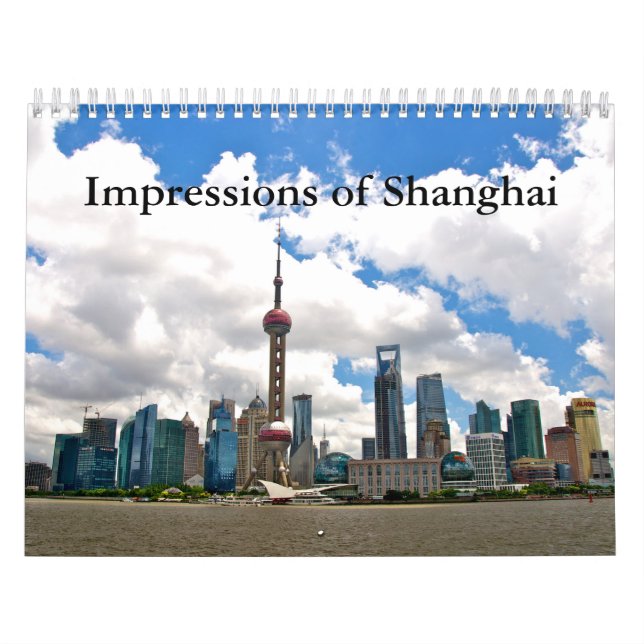 Shanghai Berömd City of China Kalender (Omslag)