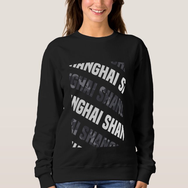 Shanghai Camo Mönster Grått Camouflage T Shirt (Framsida)