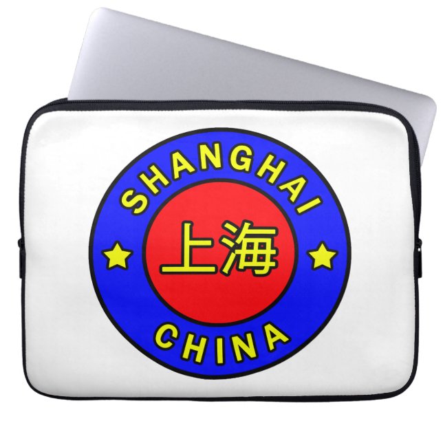 Shanghai China laptop sleeve (Framsidan)