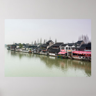 Shanghai, China, Mar 30, 2017, Wooden History bui Poster