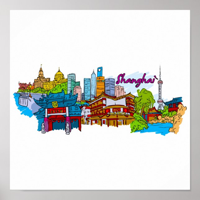 Shanghai - China.png Poster (Framsidan)