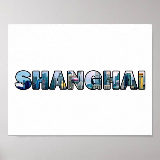 Shanghai China Poster (Framsidan)