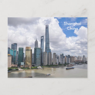 Shanghai China Vintage resor Tourism Ad Vykort