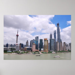 Shanghai chinahorisont poster