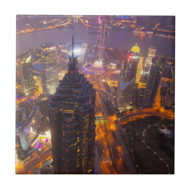 Shanghai City Kakelplatta (Framsidan)