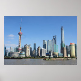 Shanghai från Bund Poster