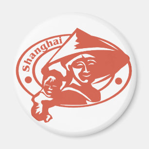 Shanghai frimärke magnet