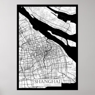 Shanghai Kina Karta Poster
