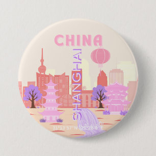 Shanghai Kina Pastell Resa Konst Knapp