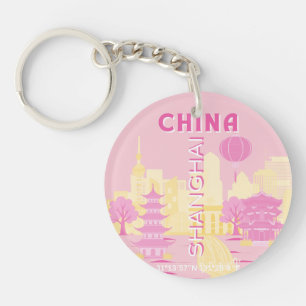 Shanghai Kina Resa Rosa Affisch