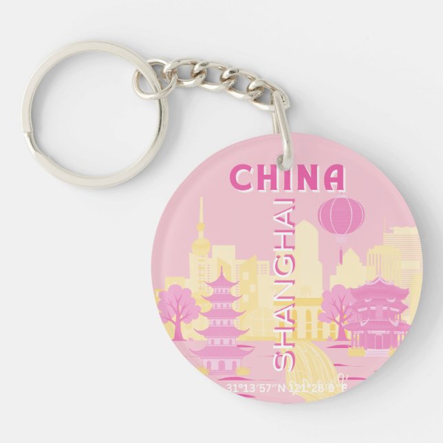 Shanghai Kina Resa Rosa Affisch (Framsidan)