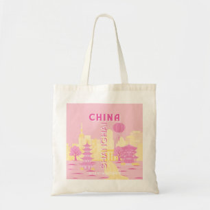 Shanghai Kina Resa Rosa Affisch Tygkasse