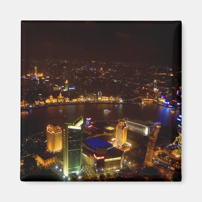 Shanghai Kina underbar siluett med modernt Magnet (Framsidan)