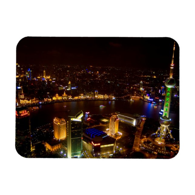 Shanghai Kina underbar siluett med modernt Magnet (Horisontell)