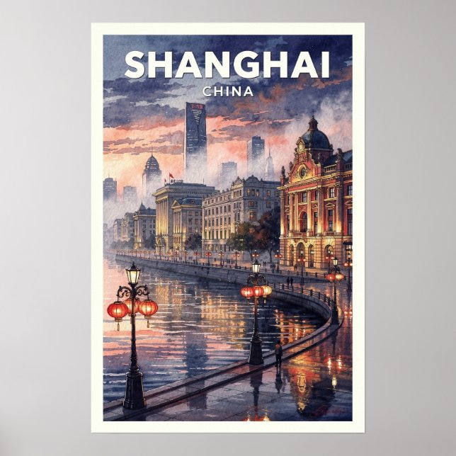 Shanghai Kina Vintage Resa Poster (Framsidan)