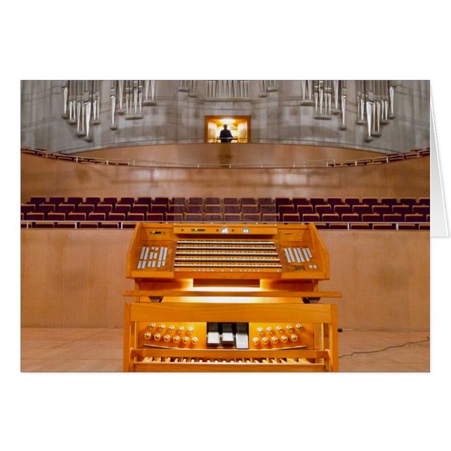 Shanghai leda i rör organ hälsningskort (Framsidan Horizontal)