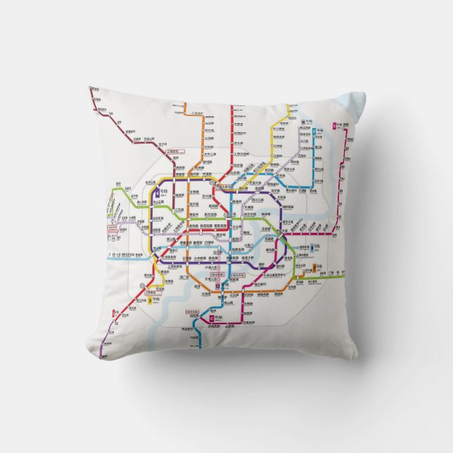 Shanghai Metrokarta Kudde (Framsida)