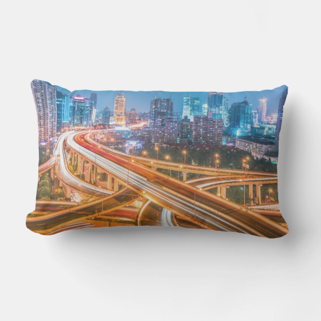 Shanghai Overpass 2 dekorativ kudde (Framsida)