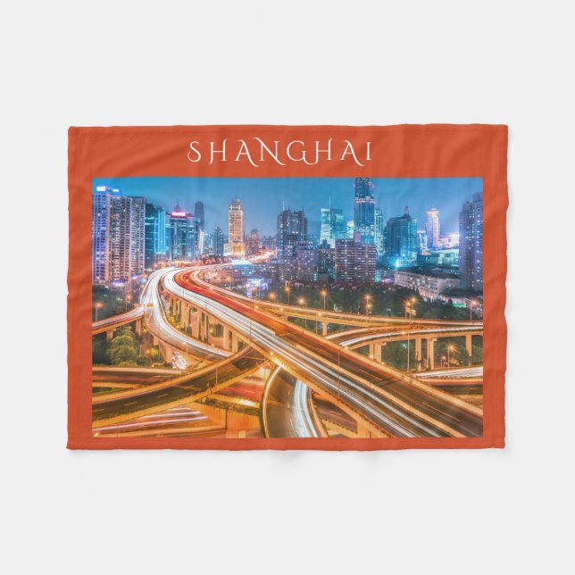 Shanghai Overpass 2 fleece filt (Framsidan (Horisontell))