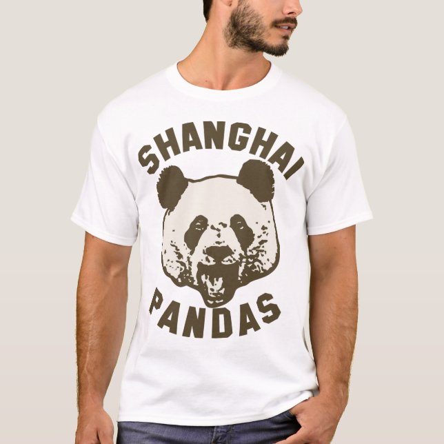 Shanghai PandasT-tröja Tee Shirt (Framsida)
