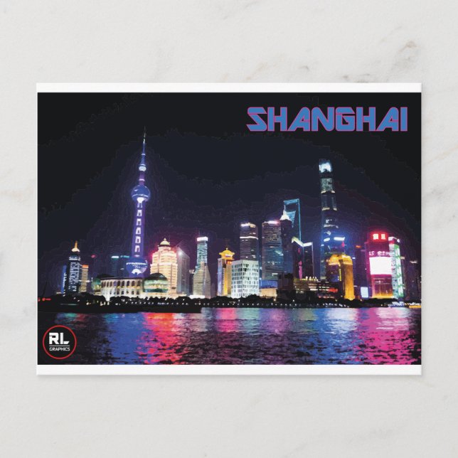 Shanghai Postcard Vykort (Framsida)