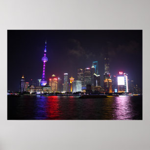 Shanghai Poster nattetid