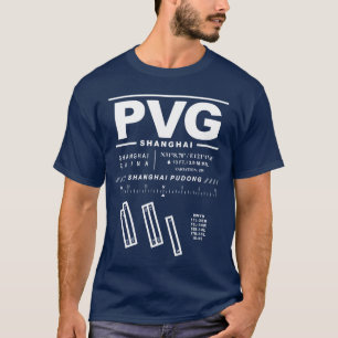 Shanghai Pudong Internationell Airport PVG T-Shirt