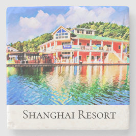 Shanghai Resort Stone Coaster Stenunderlägg