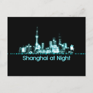 Shanghai Skyline Vykort
