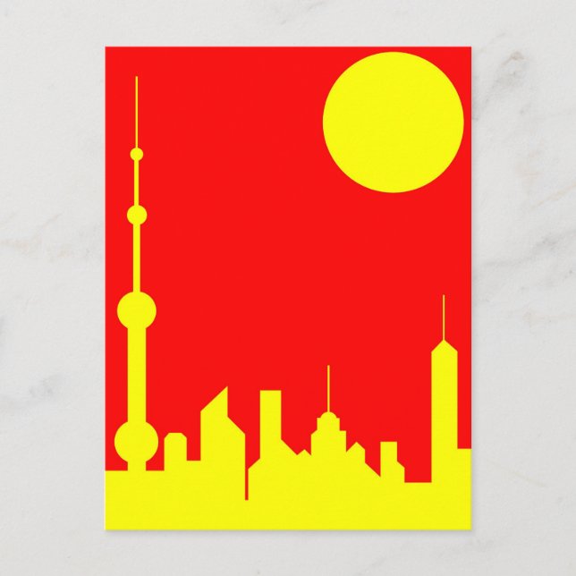 Shanghai Sunshine Vykort (Framsida)