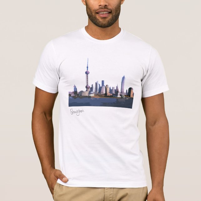 Shanghai T-tröja T Shirt (Framsida)
