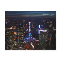 Shanghai vid kvällens China