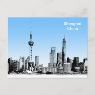 Shanghai Vintage resor Tourism Ad Vykort