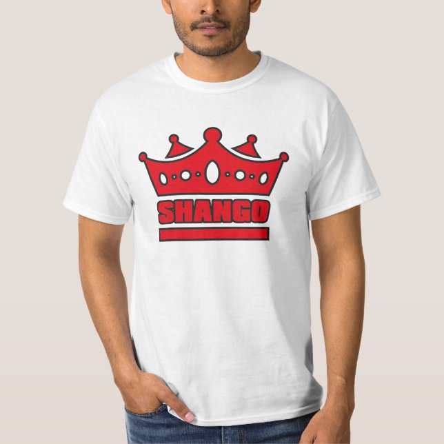 Shango namn och krona t shirt (Framsida)