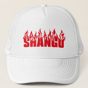Shango-truckerkeps, allt vitt keps