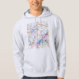 Shangrao Kina Stadskarta Hoodie