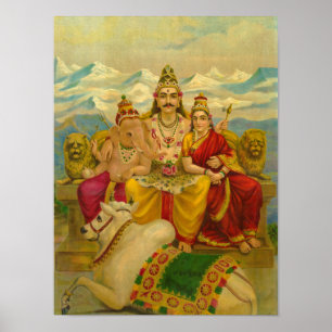 Shankar av Raja Ravi Varma Poster